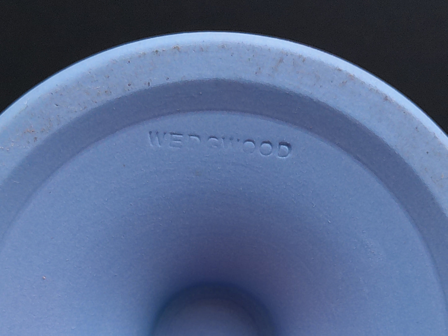 Wedgwood Vase Made in England Blue jasperware Medium Sized Vase Vintage