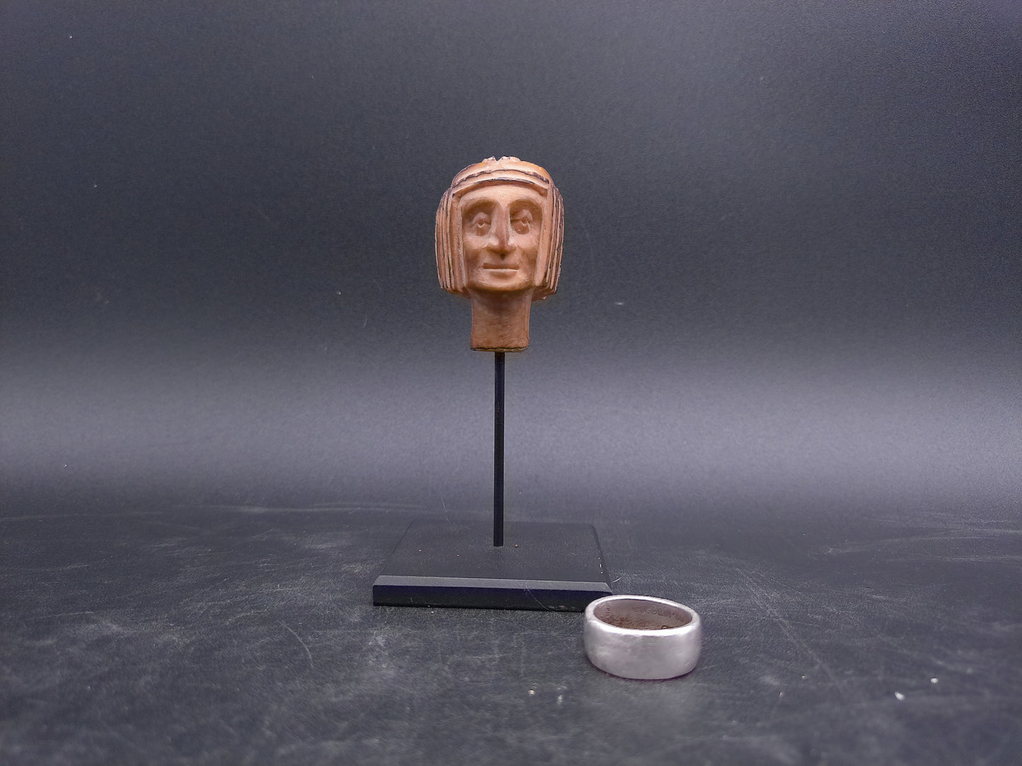 Ancient Bust Head Roman Greek Vintage Statue Stone Sculpture Handmade