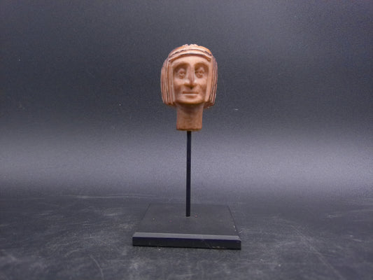 Ancient Bust Head Roman Greek Vintage Statue Stone Sculpture Handmade