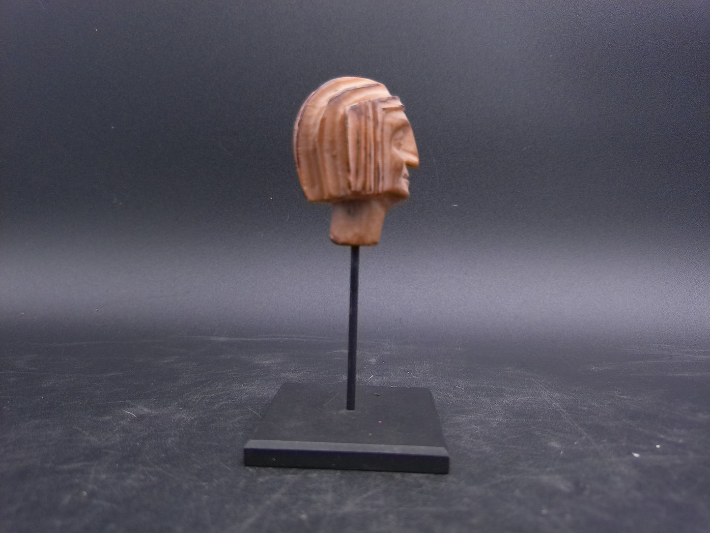Ancient Bust Head Roman Greek Vintage Statue Stone Sculpture Handmade