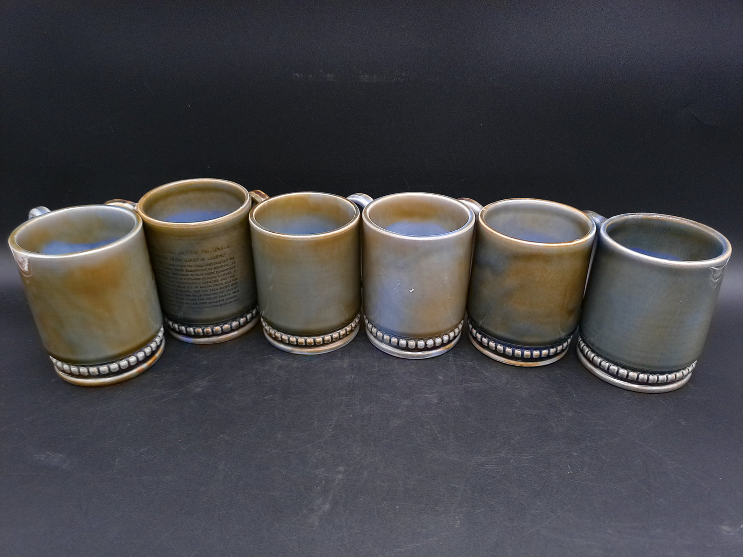 Wade Irish Porcelain set of 6 Mugs Vintage