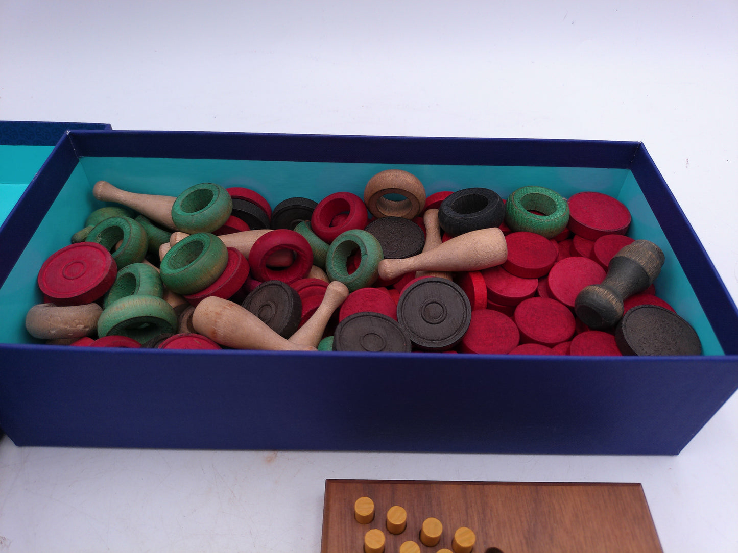 Carrom Wooden Game Pieces  Circa 1940's  and  Chinese Checkers Game Vintage