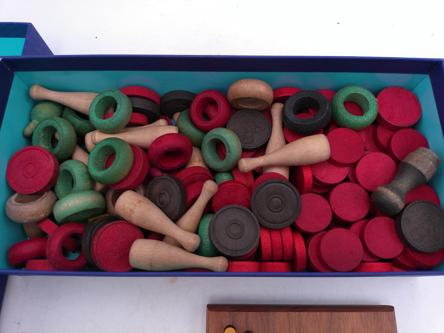 Carrom Wooden Game Pieces  Circa 1940's  and  Chinese Checkers Game Vintage