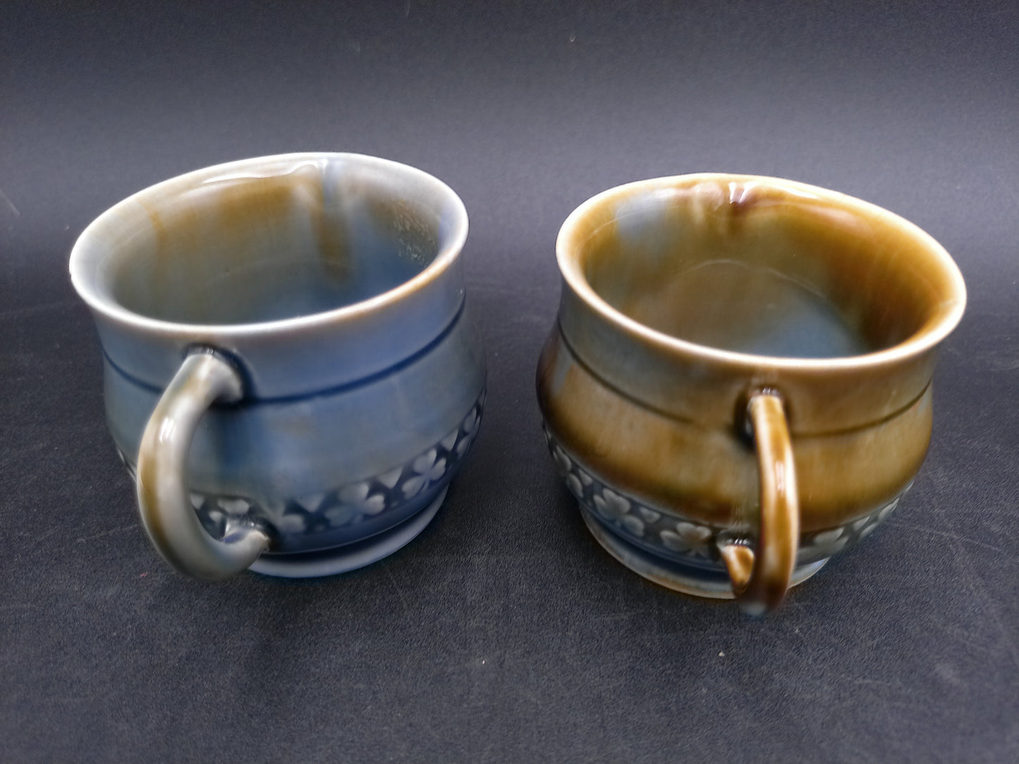 Wade Irish Porcelain set of 2 Mugs Cups Made in Ireland Vintage