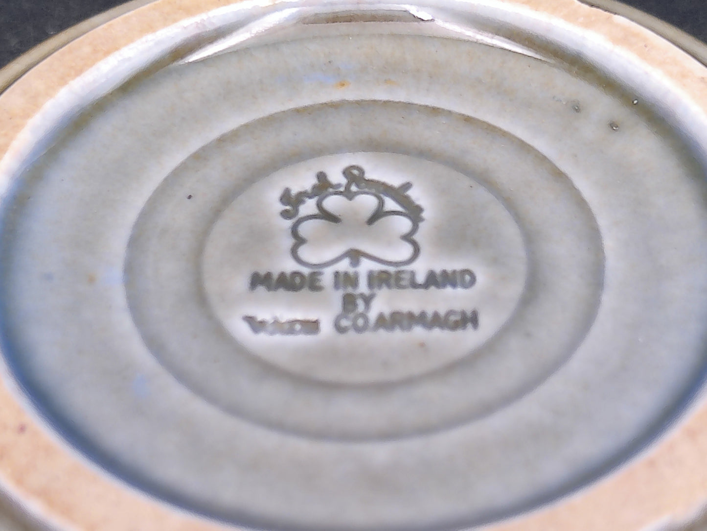Wade Armagh Co  Irish Porcelain Set of 2 Ashtray Farm Scene Made in Ireland