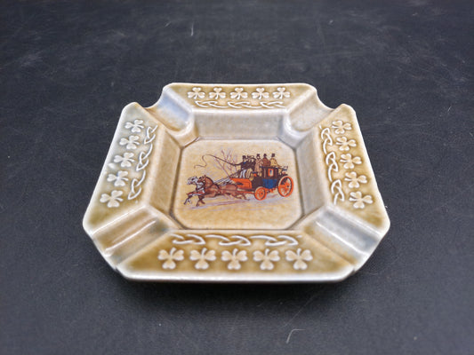 Wade Armagh Co  Irish Porcelain Square Ashtray Made in Ireland