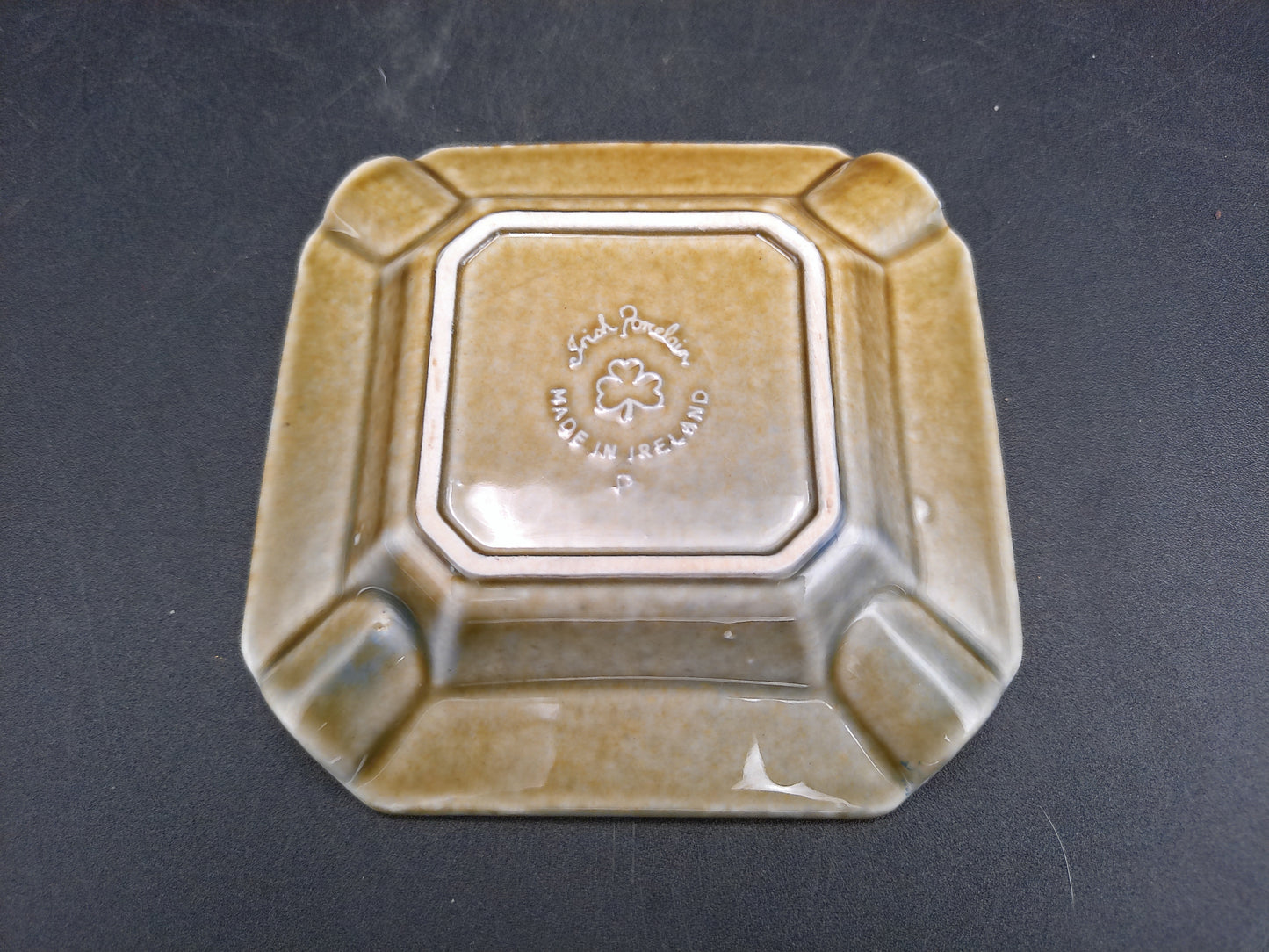Wade Armagh Co  Irish Porcelain Square Ashtray Made in Ireland