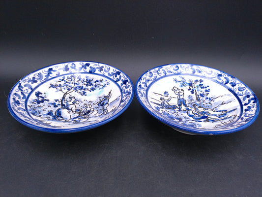 Decorative Plates Made in Italy Luglio and Novembre Set of 2