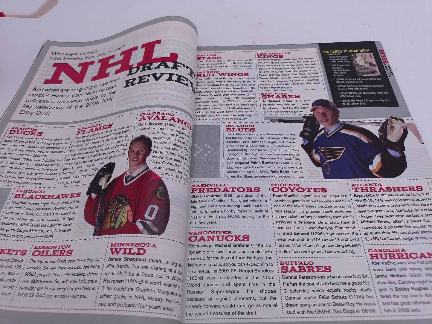 Franzen #93 Detroit Red Wings Bobblehead with 2006 Magazine