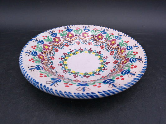 Tea cup saucer Dish Decorative Floral Enameled  Painted